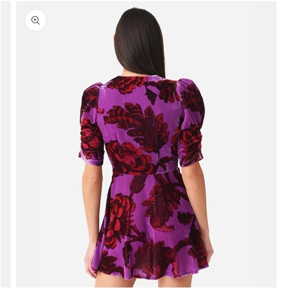 RHODE,  Leanna Dress‎ in Camellia Vine Crocus, Size Large - Picture 6 of 13